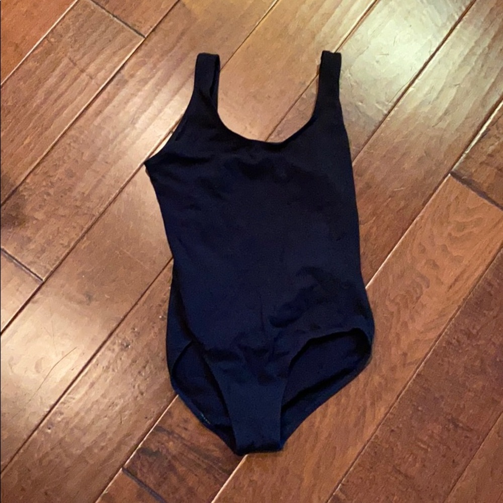 Black Cotton Leotard